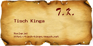Tisch Kinga névjegykártya